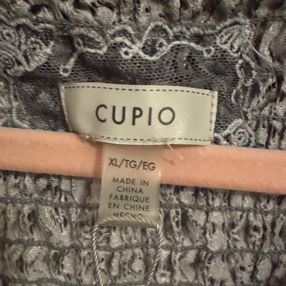 Cupio Charcoal Lace Blouse - Picture 2 of 7